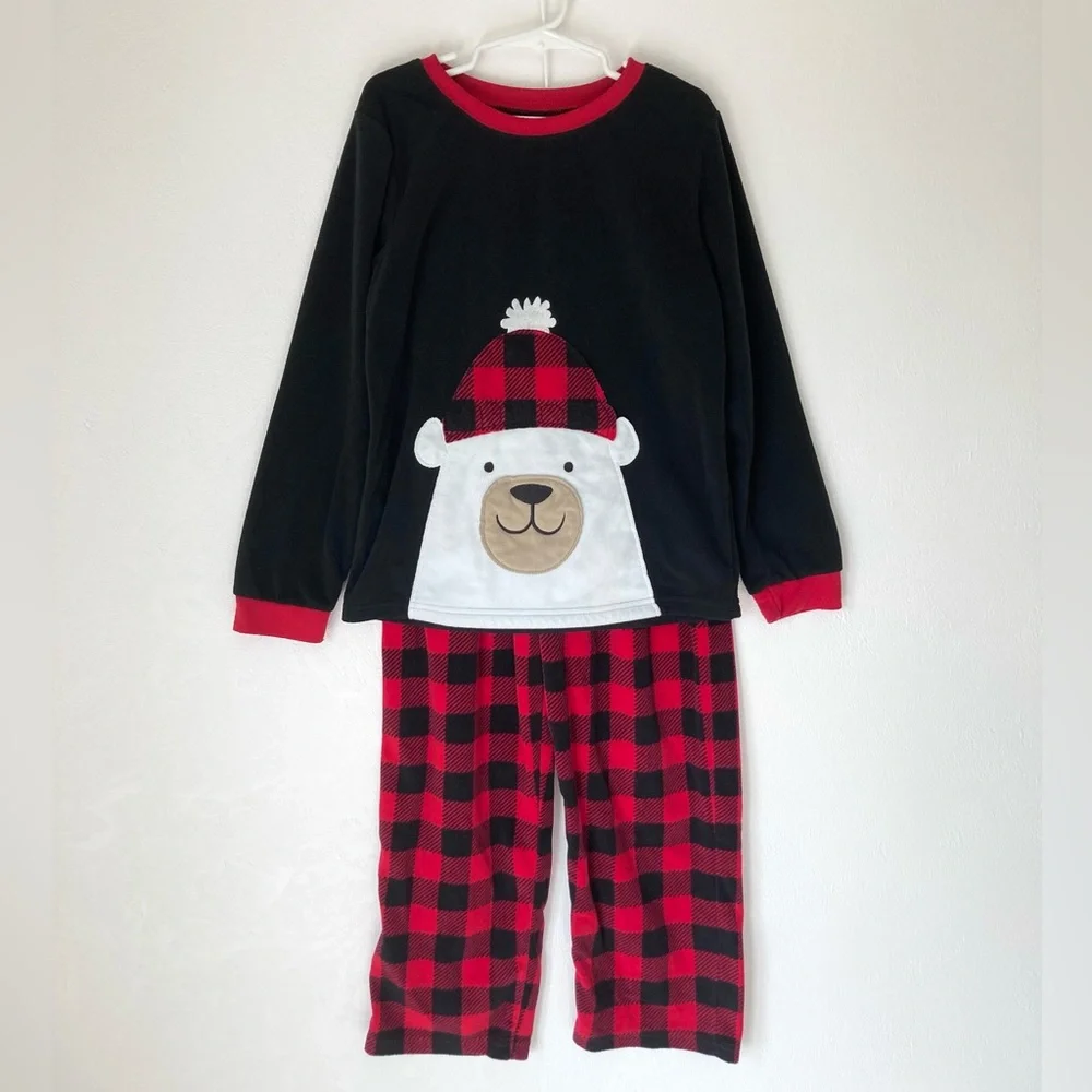 Carters Polar Bear Fleece Pajama Set Size 8